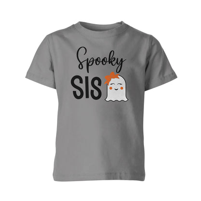 Spooky Ghost Family - Grey Hallowen T-Shirts