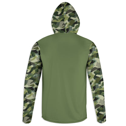 Men's Bass Fishing Flag CAMO HOODIE / T-SHIRT / LONG SLEEVE TEE / PULLOVER / SWEATSHIRT