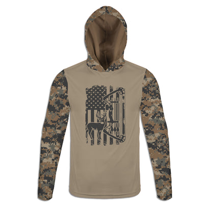 Men's Bow Hunter CAMO HOODIE / T-SHIRT / LONG SLEEVE TEE / PULLOVER / SWEATSHIRT