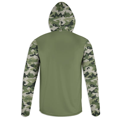 Men's Fishing Pole Flag CAMO HOODIE / T-SHIRT / LONG SLEEVE TEE / PULLOVER / SWEATSHIRT