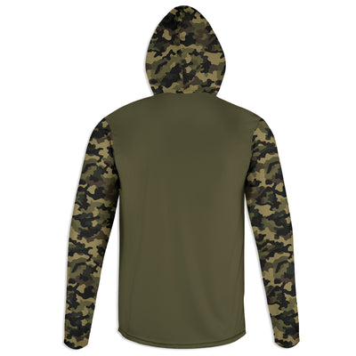 Men's Fishing Pole Flag CAMO HOODIE / T-SHIRT / LONG SLEEVE TEE / PULLOVER / SWEATSHIRT