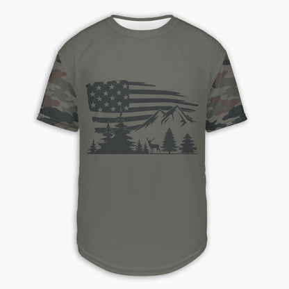 Men's Deer Mountains CAMO HOODIE / T-SHIRT / LONG SLEEVE TEE / PULLOVER / SWEATSHIRT