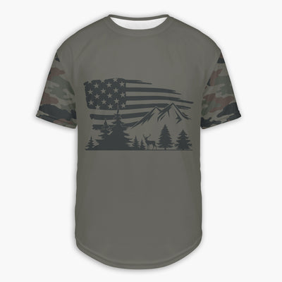 Men's Deer Mountains CAMO HOODIE / T-SHIRT / LONG SLEEVE TEE / PULLOVER / SWEATSHIRT