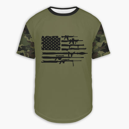 Men's Gun Flag CAMO HOODIE / T-SHIRT / LONG SLEEVE TEE / PULLOVER / SWEATSHIRT