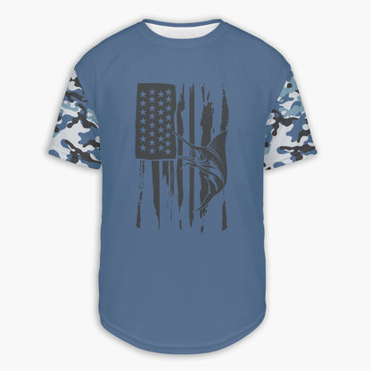 Men's Swordfish Flag CAMO HOODIE / T-SHIRT / LONG SLEEVE TEE / PULLOVER / SWEATSHIRT