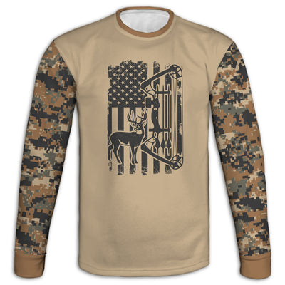 Men's Bow Hunter CAMO HOODIE / T-SHIRT / LONG SLEEVE TEE / PULLOVER / SWEATSHIRT