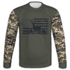 Men's Buck Flag CAMO HOODIE / T-SHIRT / LONG SLEEVE TEE / PULLOVER / SWEATSHIRT