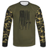 Men's Fishing Pole Flag CAMO HOODIE / T-SHIRT / LONG SLEEVE TEE / PULLOVER / SWEATSHIRT