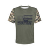 Men's Buck Flag CAMO HOODIE / T-SHIRT / LONG SLEEVE TEE / PULLOVER / SWEATSHIRT