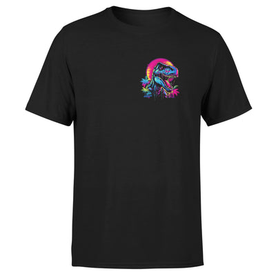 Neon Dino - Cotton T-Shirt - Unisex