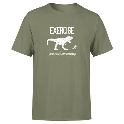Dino Exercise Motivation - Cotton T-Shirt - Unisex