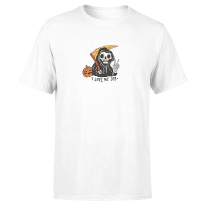 Grim Reaper "I Love My Job" - Cotton T-Shirt - Unisex