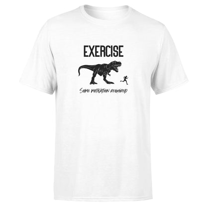 Dino Exercise Motivation - Cotton T-Shirt - Unisex