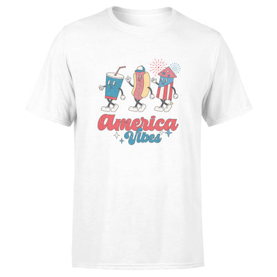 America Vibes - Cotton T-Shirt - Youth / Adult Unisex Size