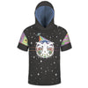 Intergalactic Sasquatch - Unisex Lightweight Short Sleeve Hoodie - #1