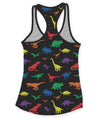 Color Dinosaurs - Women's Racerback Tank